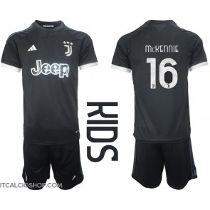 Juventus Weston McKennie #16 Terza Maglia Bambino 2023-24 Manica Corta (+ Pantaloni corti)